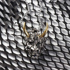 Street Retro Cool Exaggerate Stainless Steel Creative Clavicle Chain Wheat Chain Ox Head Choker Man Necklace