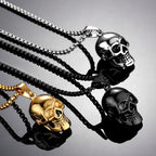 Skull Pendant Necklace — Stainless Steel
