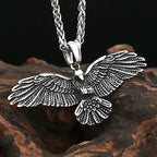 New Fashion 316L Stainless Steel Eagle Pendant Necklaces For Men Women Hip Hop Biker Vikings Animal Necklace Party Jewelry Gifts