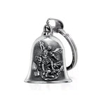 Norse Gods Odin Celtic Knot Motorcycle Bell Necklace Men's Punk Riding Rock Lucky Exorcism Amulet Jewelry