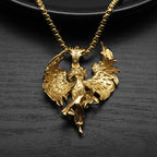 Fallen Angel Satan Stainless Steel Pendant Necklace