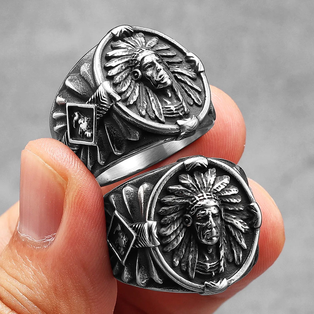 Punk Band Ring for Men and Women — Stainless Steel