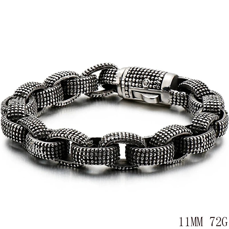 Solid 316L Stainless Steel Dragon Men Bracelet for Man Casting Men's Bracelets Jewelry Retro Gothic Accessories Punk