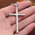 Cross Pendant Necklace — Stainless Steel