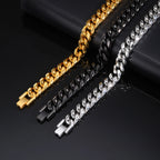 Cuban Curb Chain Bracelet 12mm — Stainless Steel