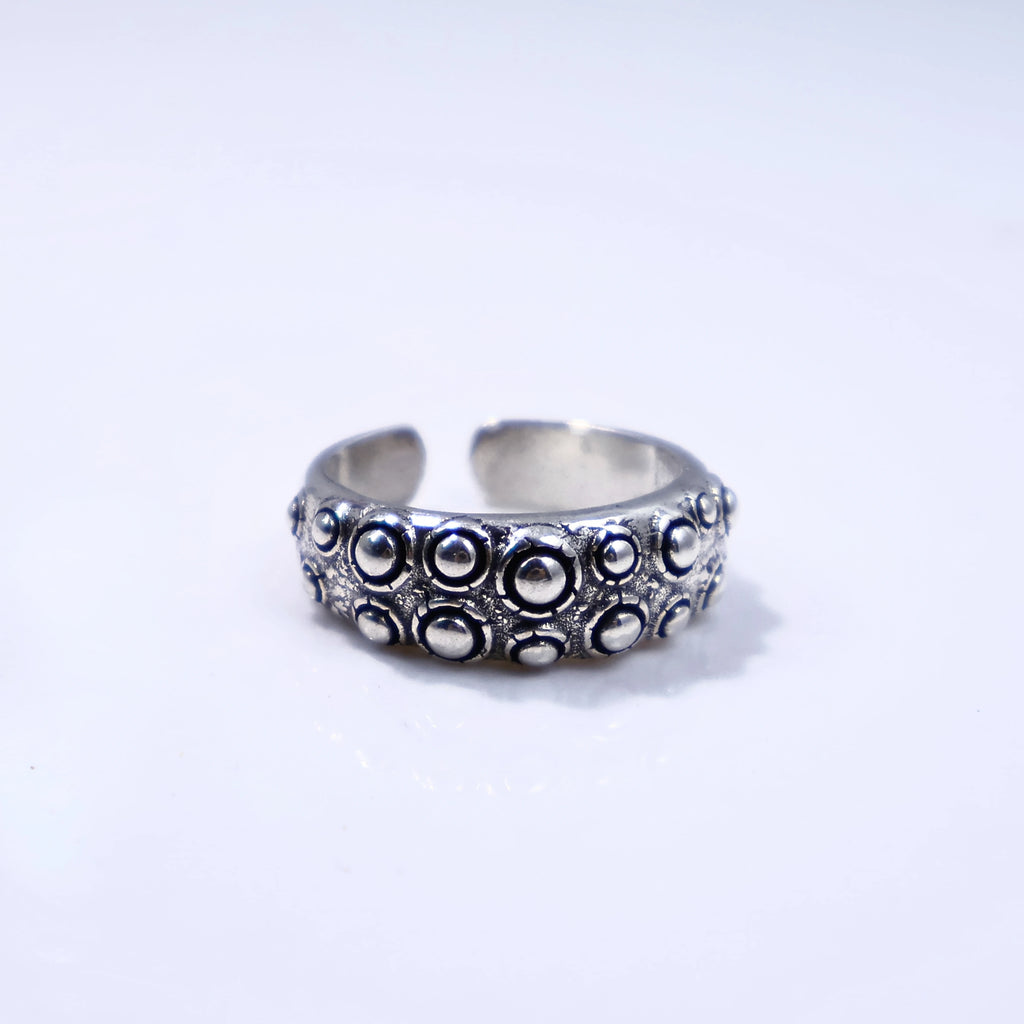 Cthulhu Tentacle Open Ring for Men — Gothic Silver-Tone Band