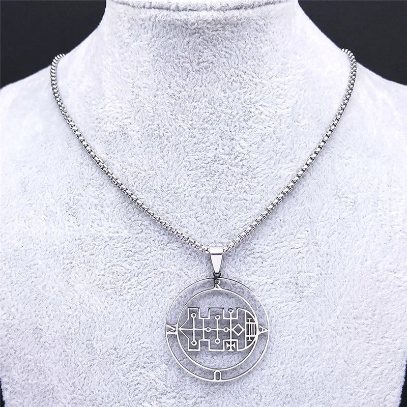 Sigil de Lucifer Raum Necklace — Stainless