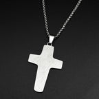 Christ Jesus Good Shepherd Cross Pendant Necklace for Women Men Stainless Steel Gold Color Holy Spirit Dove Chain Faith