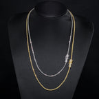 Iced Out Diamond Clasp Chain Necklace 2.4MM