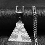 Gothic Ankh Cross Pendant Necklace — Stainless Steel