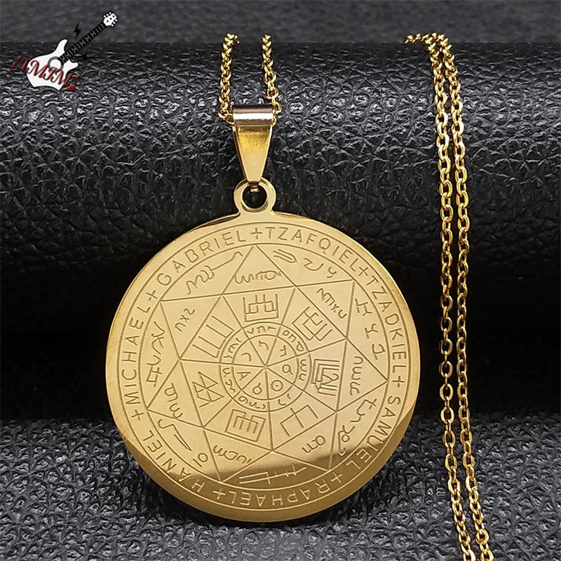 Seal of Seven Archangels Pendant — Stainless Steel