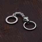 Viking Snake Keychain — Stainless Steel