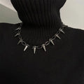 Hip Hop Alloy Rivet Men Necklace Punk Metal Choker Neogoth Fashion Jewelry Trendy Accessories