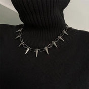 Rivet Choker Necklace — Stainless Steel