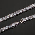 Tennis Bracelet Stainless Steel 6.5MM Mixed Cut