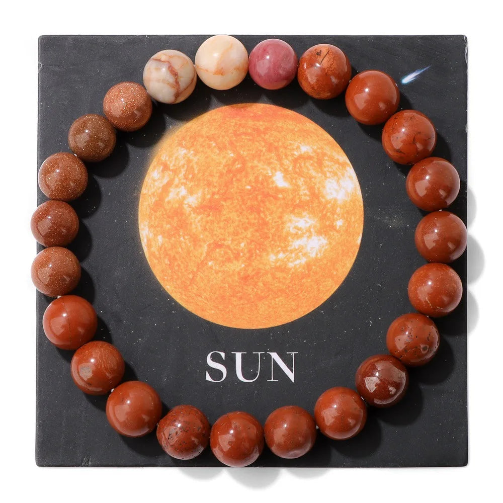 Rope Steel Bracelet Moon 8MM Solar System