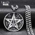 Pentagram Pendant Necklace — Stainless Steel