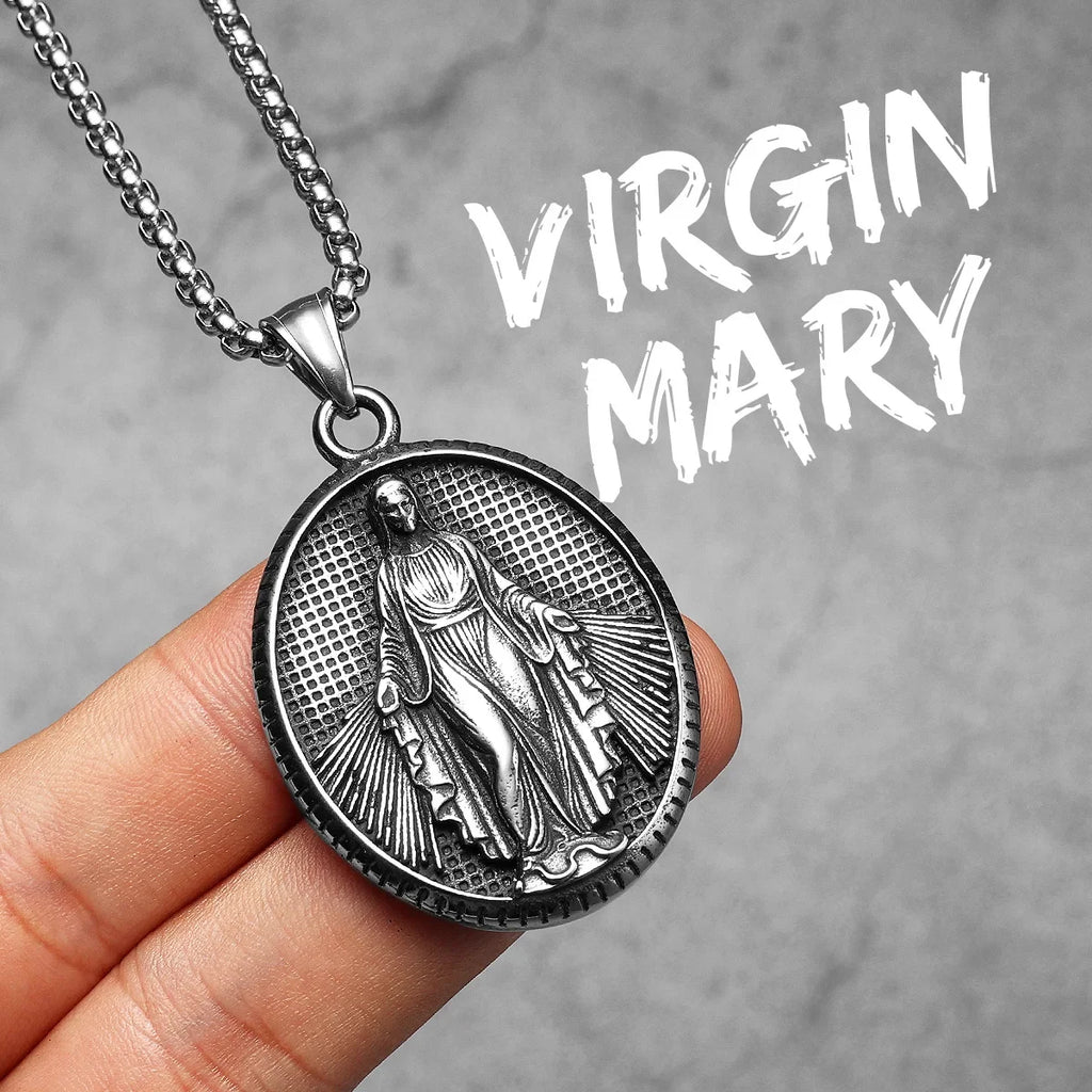 Jesus Avatar Pendant Necklace Stainless Steel