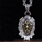 Buddha Vajra Pendant Necklace — Mixed Metal