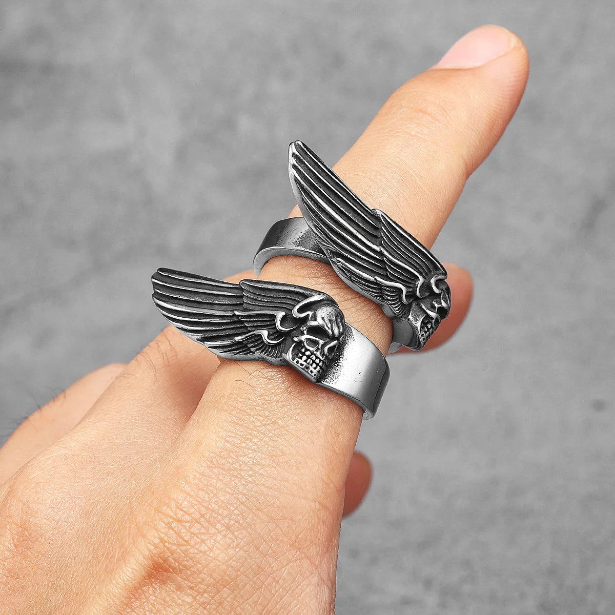Skull Ring Black Edition — Stainless Steel