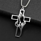 Punk Stiletto Cross Anime Accessories Judgement Chain Necklace Hunter X Hunter Pendant Men's Jewelry Gift for Boys Casual Style