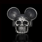Men's Calvarium Skull Ring Gothic 316L Stainless Steel Biker Ring Motorcycle Band jewellery Party Gift OSR734