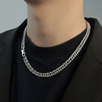 Cuban Link Chain Necklace 7mm — Stainless Steel