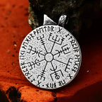Viking Navigation Skull Pendant — Stainless Steel