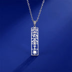 Ankh Eye of Horus Stainless Steel Pendant Necklace