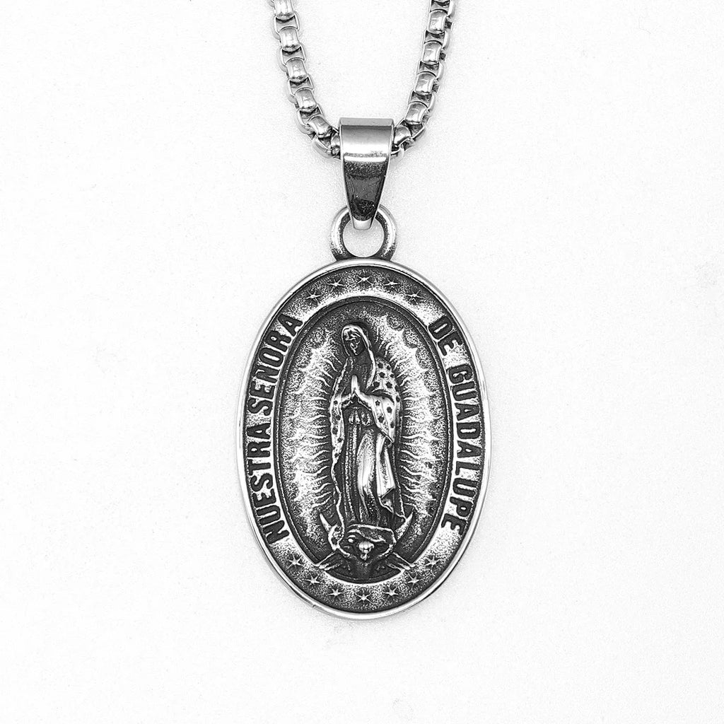Guadalupe Pendant Necklace — Stainless Steel