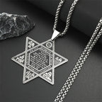 Star of David Solomon Necklace — Stainless Steel
