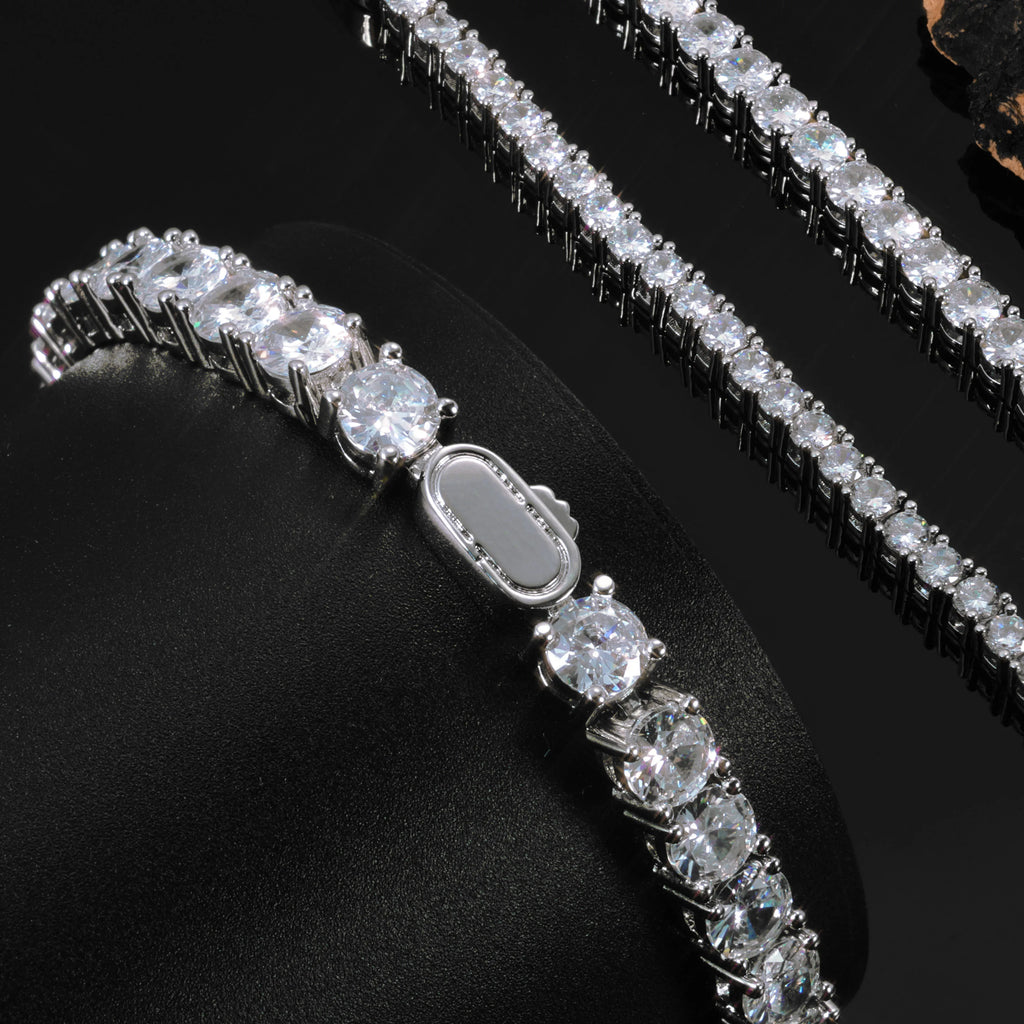 Tennis Bracelet Stainless Steel 3/4/5MM Iced Out