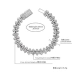 TOPGRILLZ Iced Out Cross Chain Bracelets Full Cubic Zirconia Charm Solid Back Copper Anklets With Box Clasp Fashion