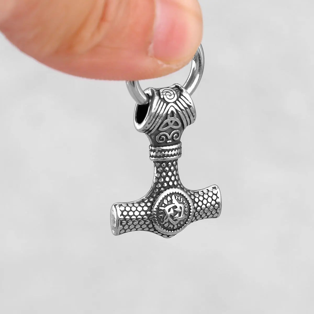 Creative Retro Thor's Hammer Vikings Earrings Men's Stainless Steel Nordic Teen Personality Jewelry Stud Earrings