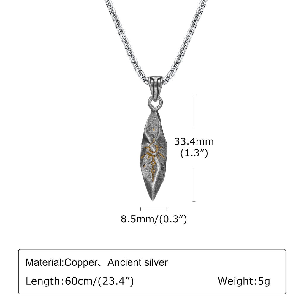 Lion Head Stone Pendant Necklace