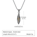 Lion Head Stone Pendant Necklace