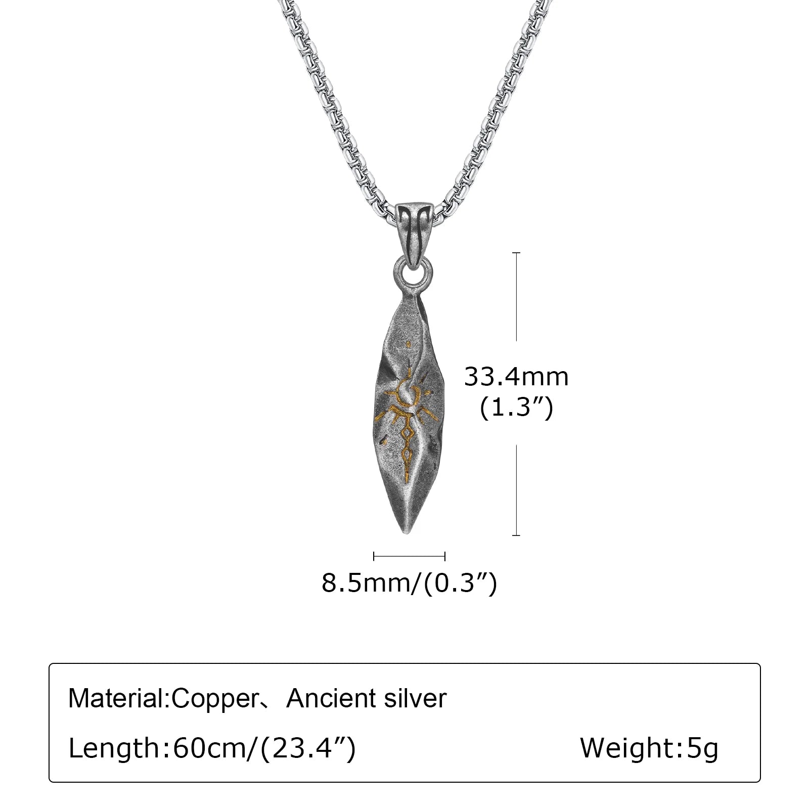 Lion Head Stone Pendant Necklace