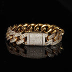 Iced Out Cuban Necklace Stainless Steel 15MM