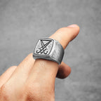 Gothic Satan Ring Stainless Steel