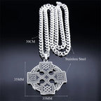 Gothic Celtic Cross Pendant — Stainless