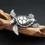 Vintage 316L Stainless Steel Turtle Pendant Necklaces For Men Women Fashion Cute Animal Necklace Punk Party Jewelry Dropshipping