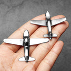 Airplane Pendant Necklace — Stainless Steel