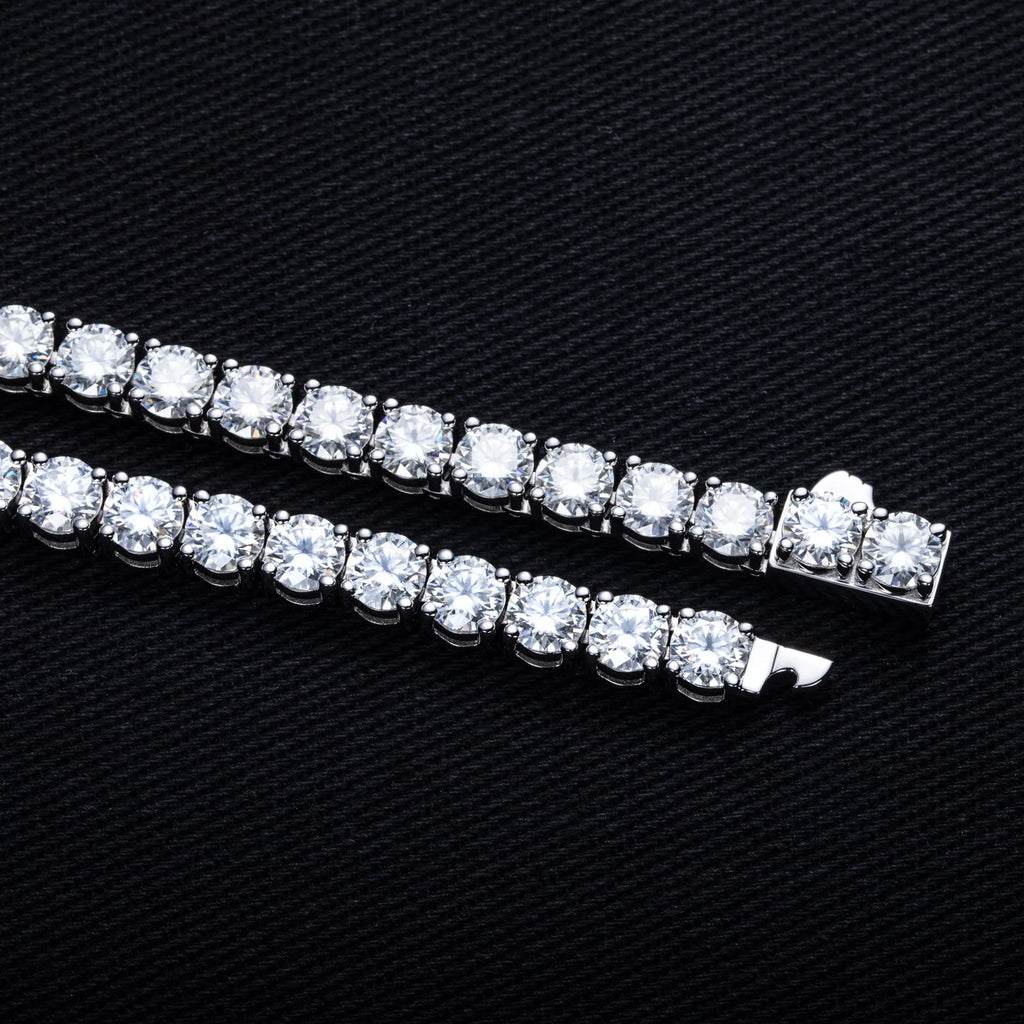 Iced Out Tennis Bracelet 6.5mm — 925 Silver