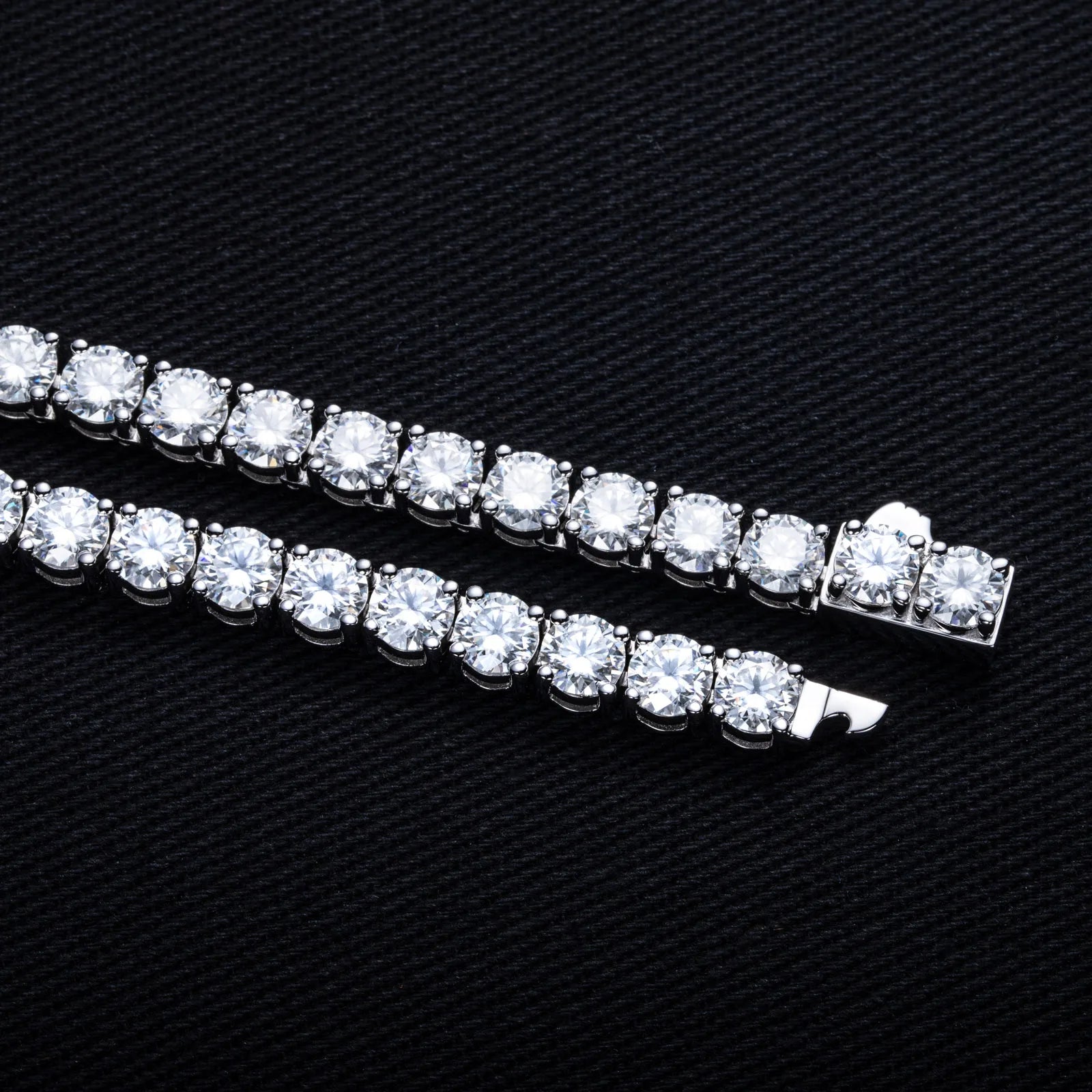 Iced Out Tennis Bracelet 6.5mm — 925 Silver