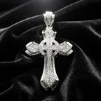 Iced Out Fully Set Pendant — Silver-Tone or Gold-Tone