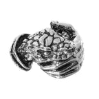 Robot Ghost Skull Open Ring — Stainless Steel