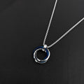 Necklace For Men Hip-hop Three-ring Titanium Steel Does Not Fade Simple Refined Minor Personality Brand Red Tide Pendant
