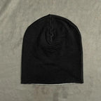 Angel Jacquard Beanie Black & White Edgeless Skull Cap Winter Hat for Women & Men Gothic Y2K Beanie for Everyday &