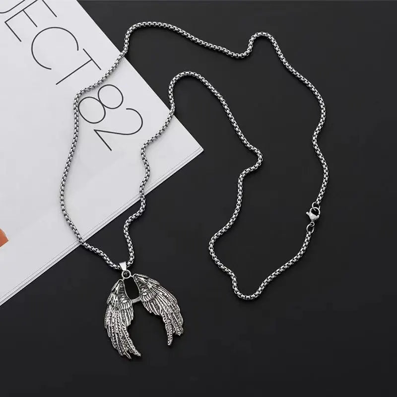Angel Wings Steel Pendant Street Europe America
