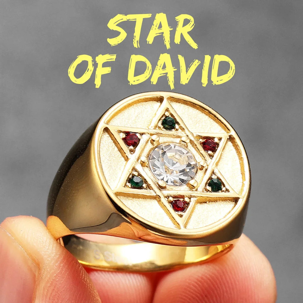 Star of David Ring — Stainless Steel